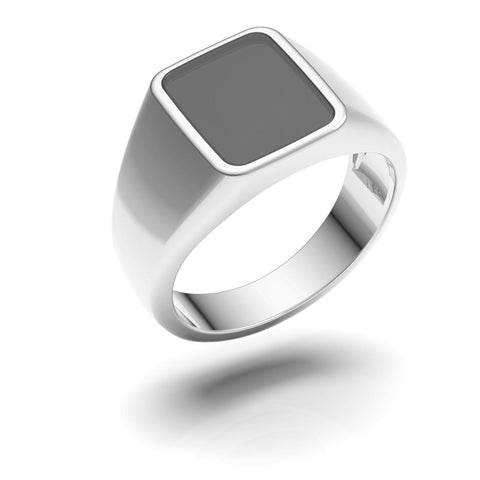 Ruby Sterling Silver Gold Plated Enamel Ring