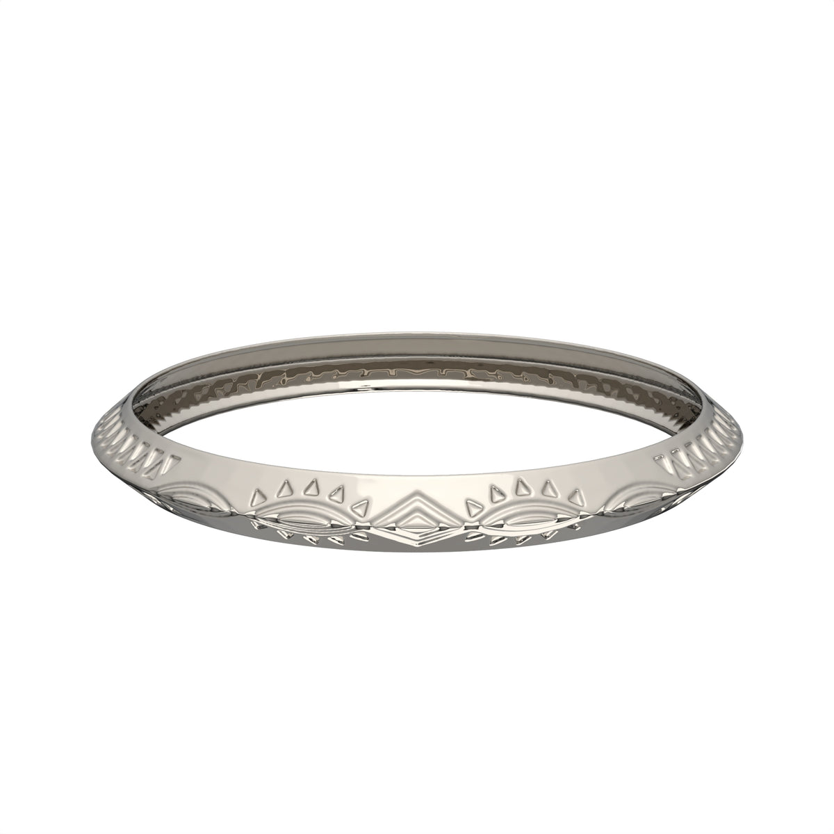Ruby Sterling Silver Elegant Bangle