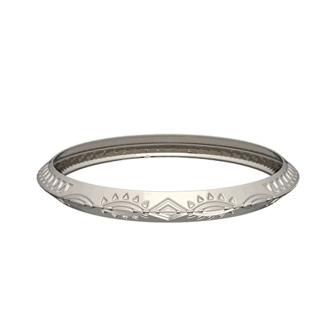 Ruby Sterling Silver Elegant Bangle