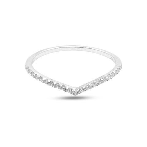 Nora Sterling Silver White Cubic Zirconia Ring