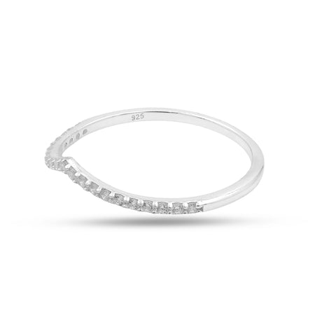 Nora Sterling Silver White Cubic Zirconia Ring