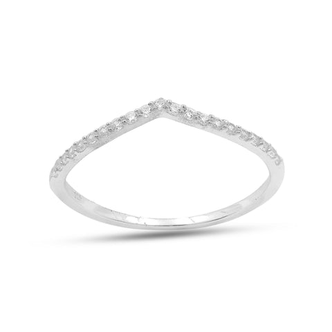 Nora Sterling Silver White Cubic Zirconia Ring