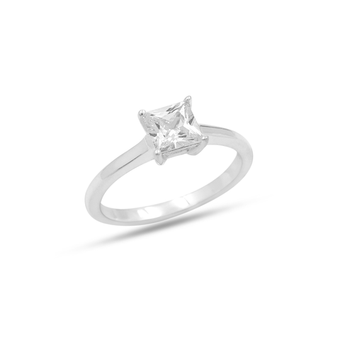 Mia Sterling Silver Lab Grown Diamond Ring