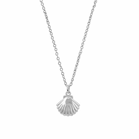 Ava Silver Shell Necklace