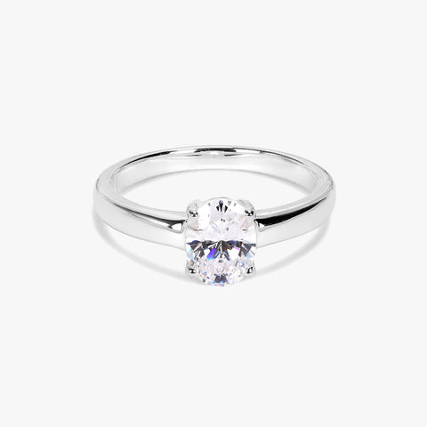Rue Silver Diamond Adjustable Ring