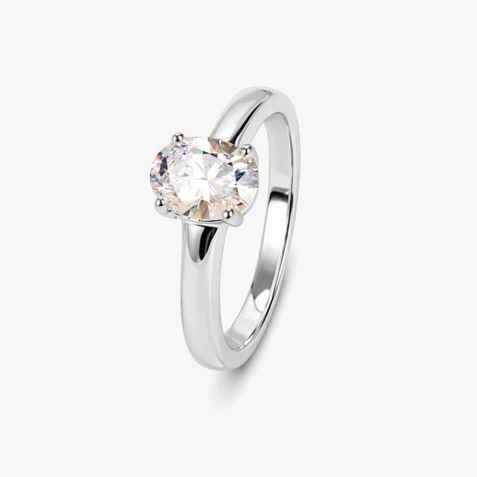 Rue Silver Diamond Adjustable Ring