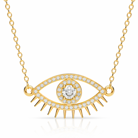 Cyro Silver Zirconia Necklace