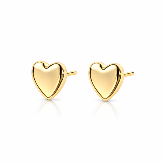 Uma Silver Heart Earrings