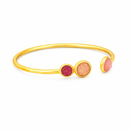 Lena Silver Quartz Bangle
