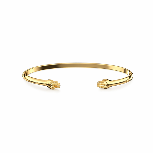 Axra Silver Cuff Bangle