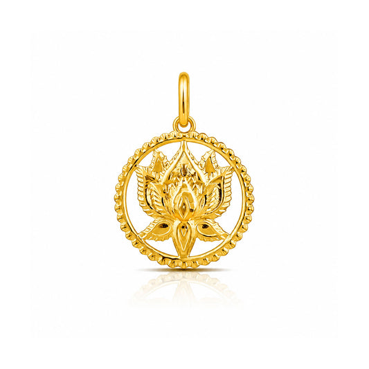 Luna Silver Lotus Pendant
