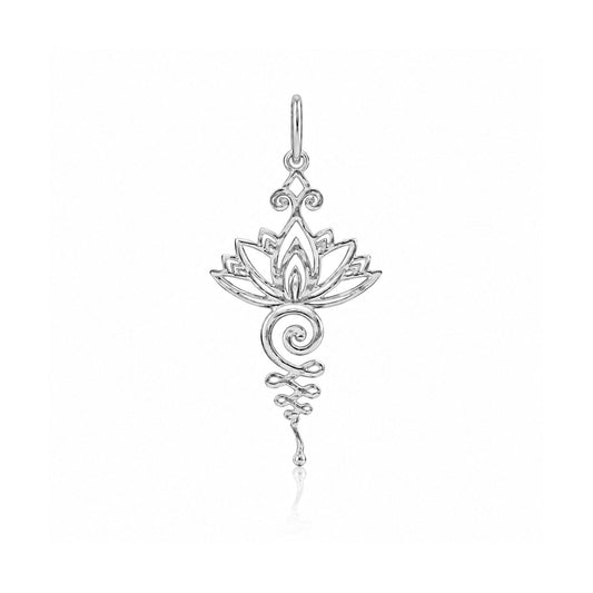 Luna Silver Floral Pendant
