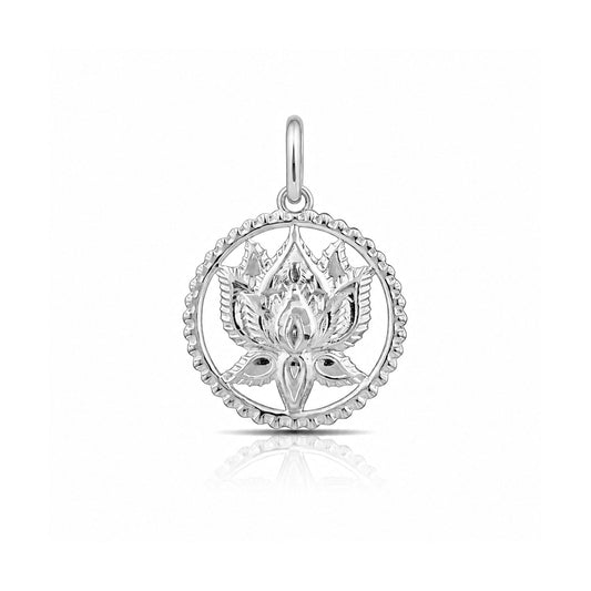 Luna Silver Lotus Pendant
