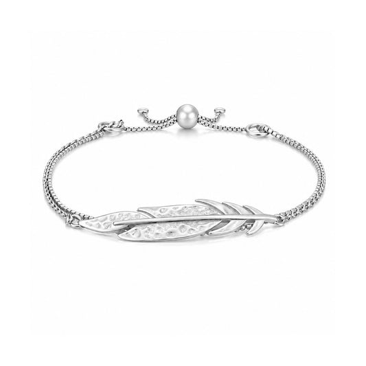 Rae Silver Leaf Bracelets
