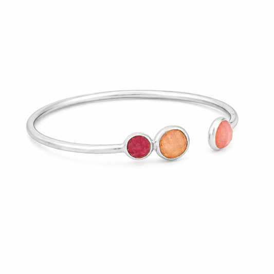 Lena Silver Quartz Bangle