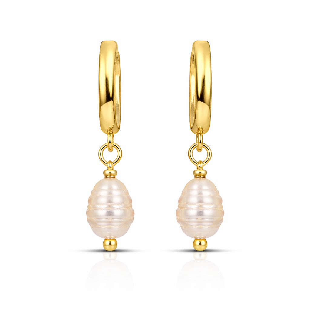 Zeni Silver Pearl Earring