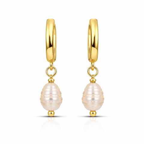Zeni Silver Pearl Earring