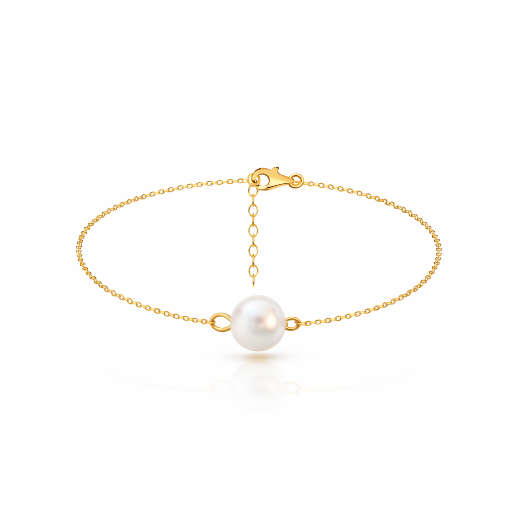 Enna Silver Pearl Anklet