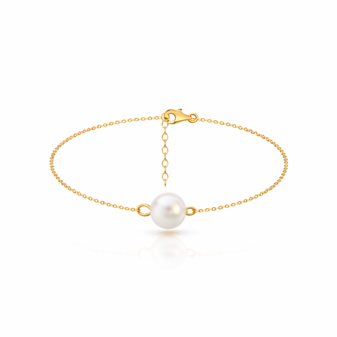Enna Silver Pearl Anklet
