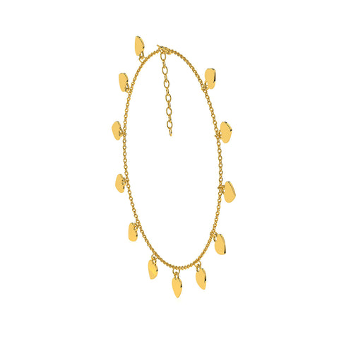 Vira Silver Heart Anklet