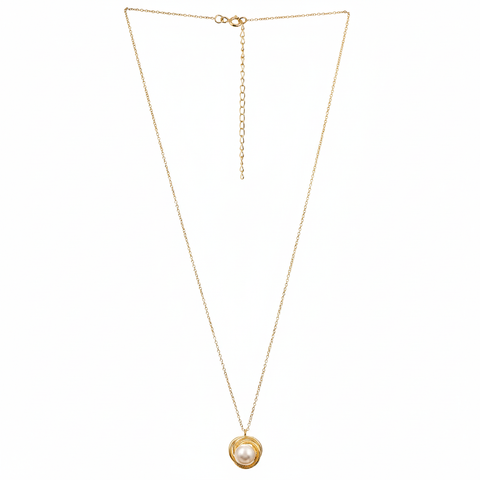 Mia Silver Pearl Necklace