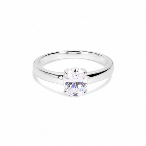 Rue Silver Diamond Adjustable Ring