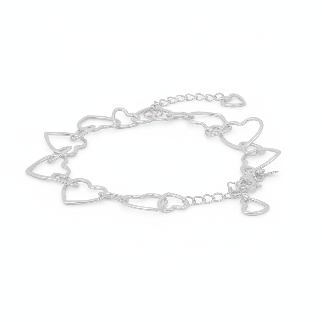Maria Sterling Silver Heart Shape Bracelets