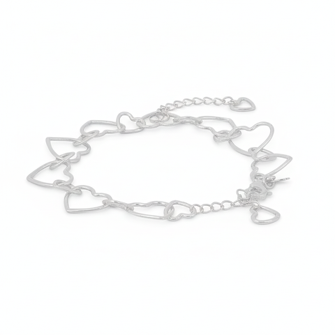 Maria Sterling Silver Heart Shape Bracelets