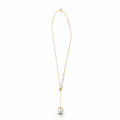 Lue Silver Pearl Necklace