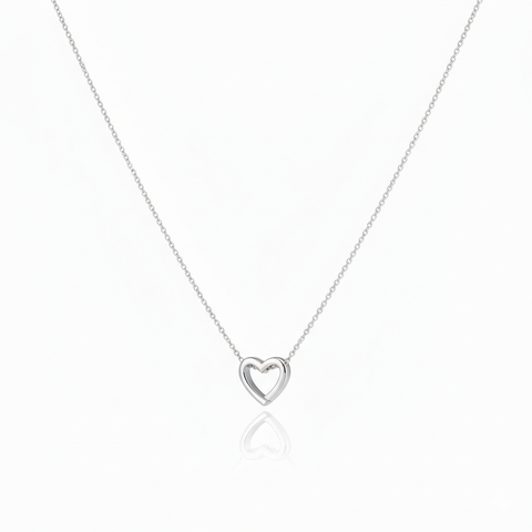 Anna Silver Heart Necklace