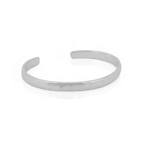 Rina Silver Hammered Bangle