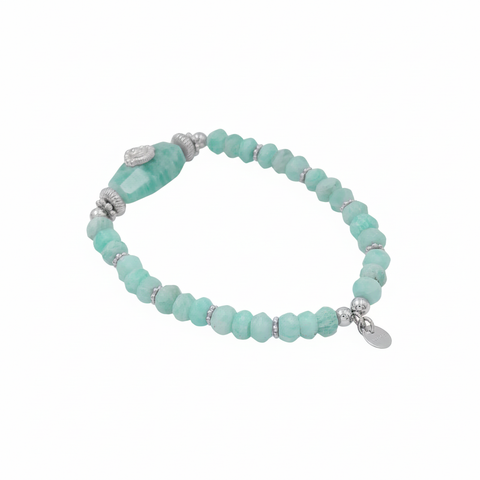 Aria Silver Amazonite Bracelets