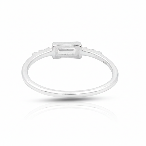 Mia Sterling Silver White Cubic Zirconia Ring