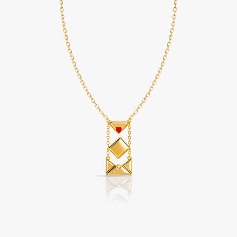 Kyra Silver Heart Necklace