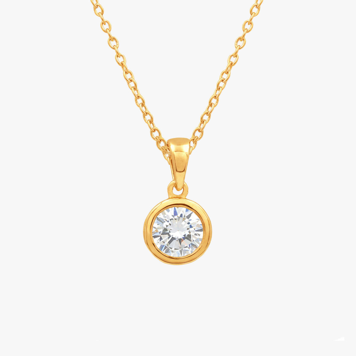 Gyra Silver Diamond Necklace