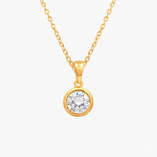 Gyra Silver Diamond Necklace