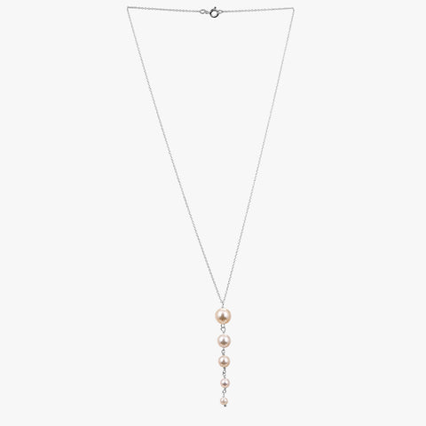 Oyra Silver Pearl Necklace