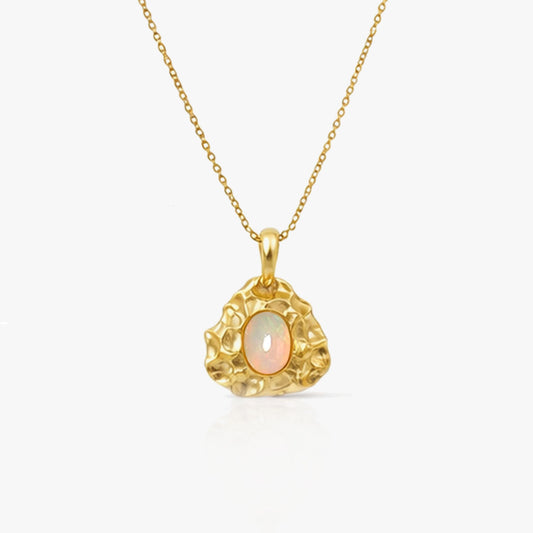 Eira Silver Opal Necklace
