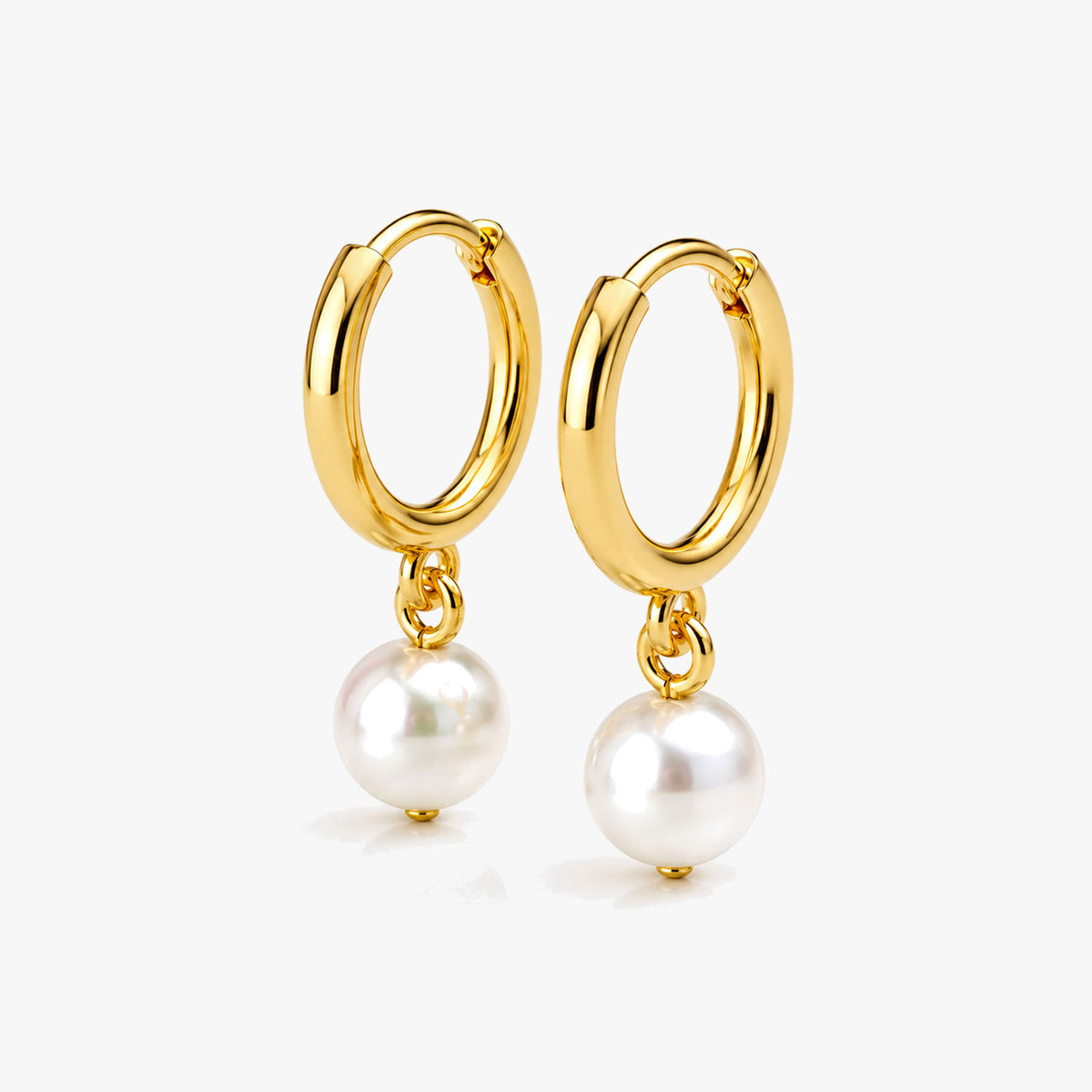 Bina Silver Synthetic Pearl Earrings