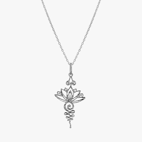 Luna Silver Floral Pendant