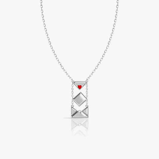 Kyra Silver Heart Necklace