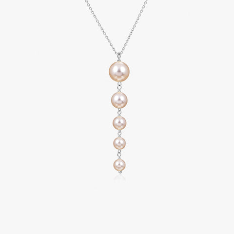 Oyra Silver Pearl Necklace