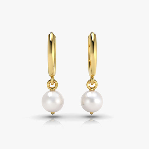 Bina Silver Synthetic Pearl Earrings