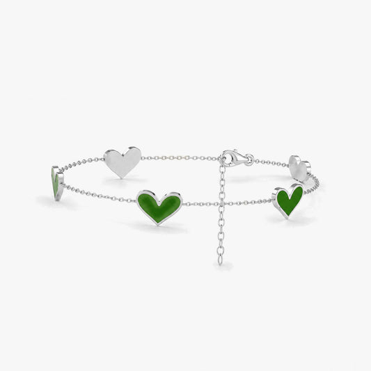 Eira Silver Enamel Bracelet