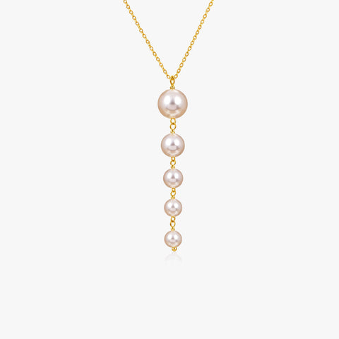 Oyra Silver Pearl Necklace