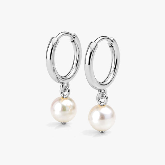 Bina Silver Synthetic Pearl Earrings