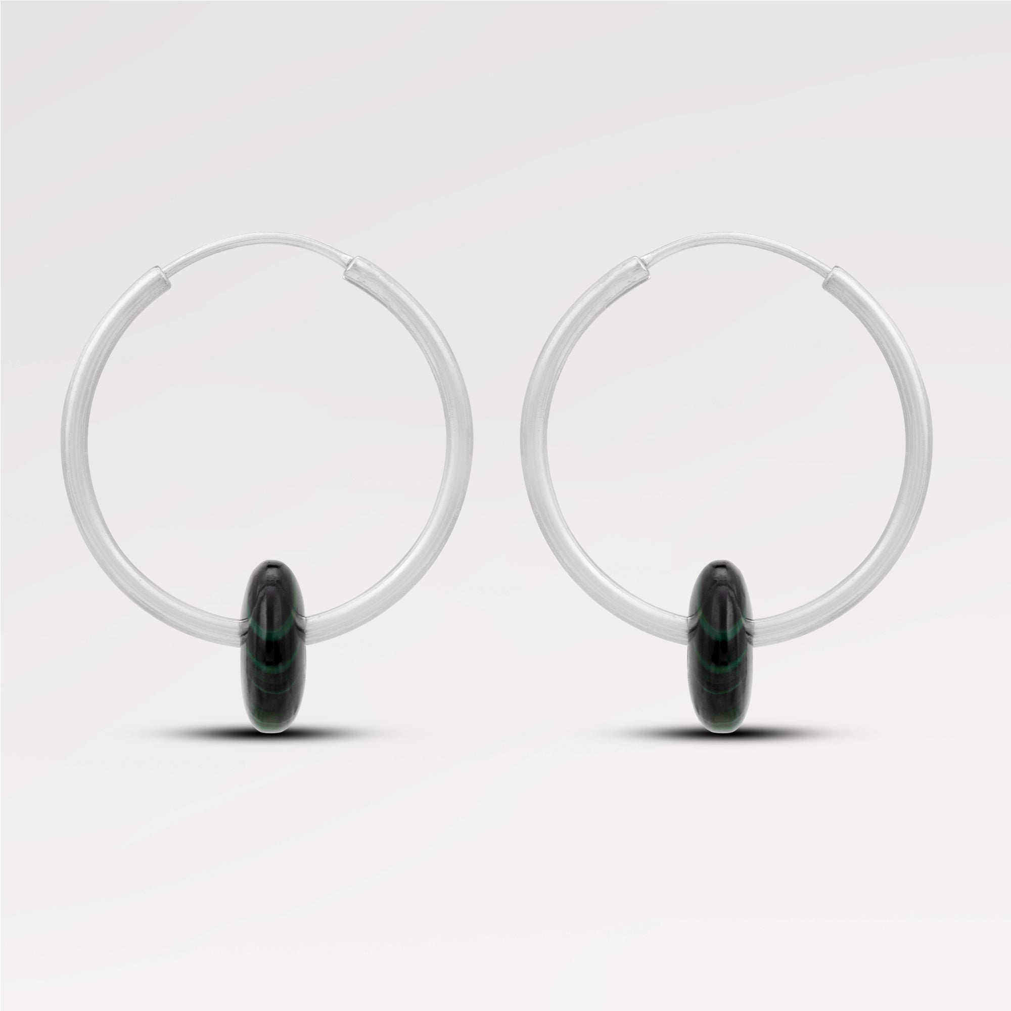 Grace Malachite Beaded Earrings