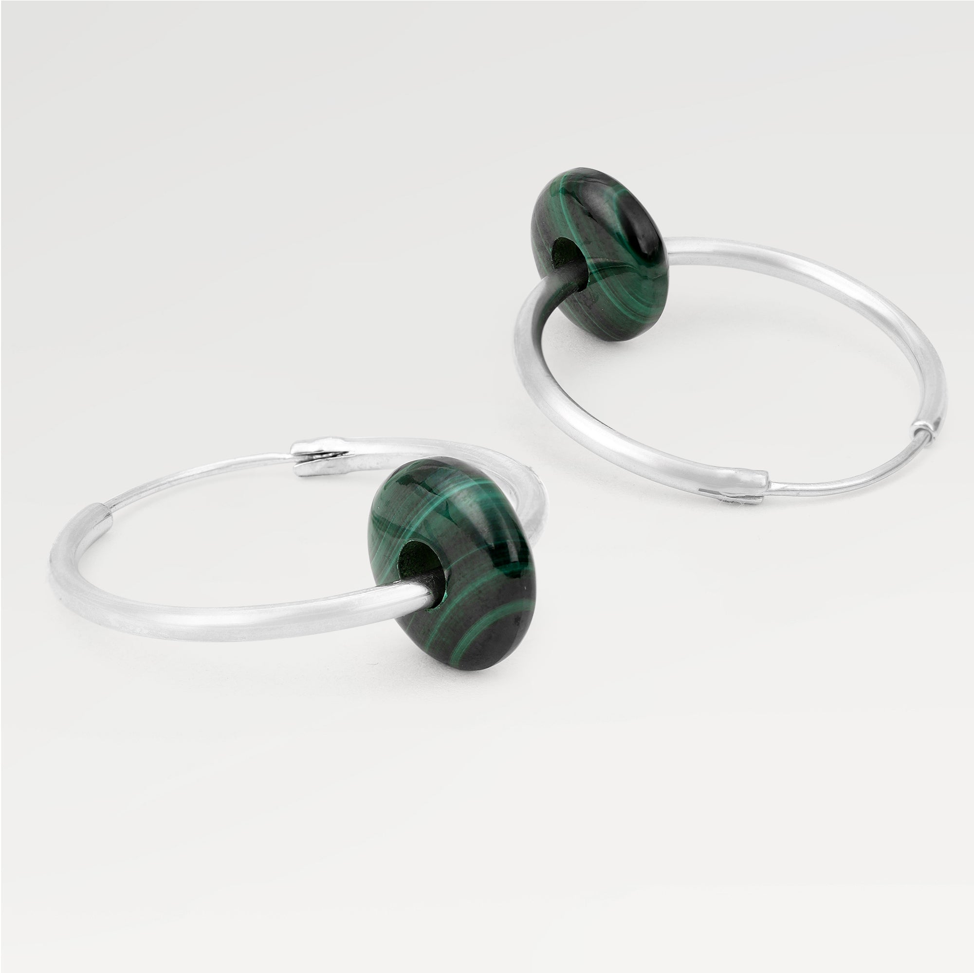 Grace Malachite Beaded Earrings