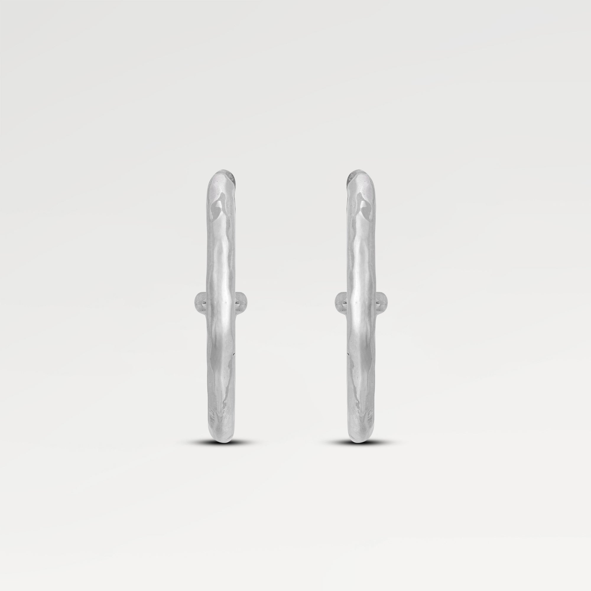 Lily Hammered Hoop Earrings