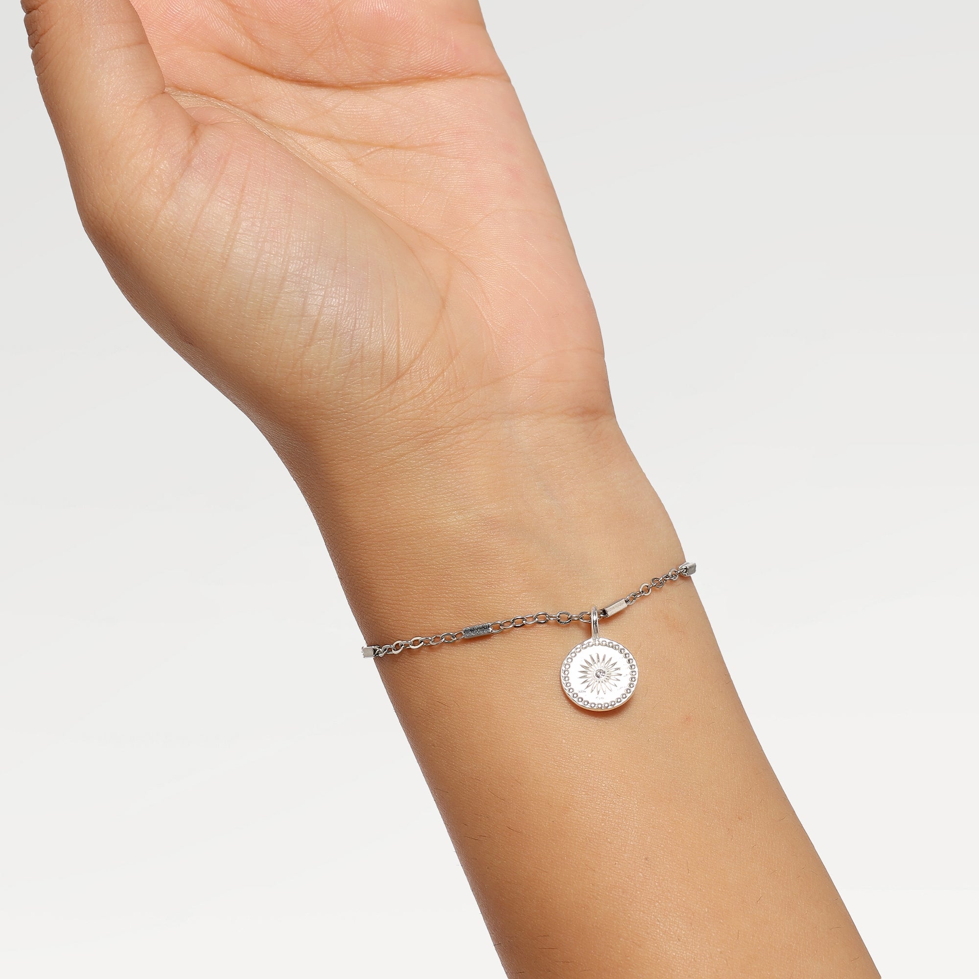 Ruby Embossed Minimal Pendant